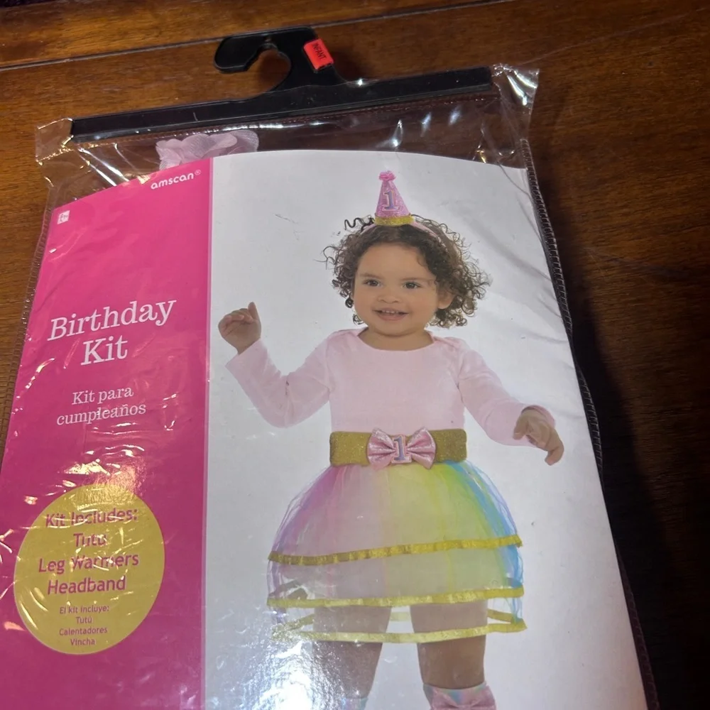Amscan Birthday Kit with Pink and Gold Accessories